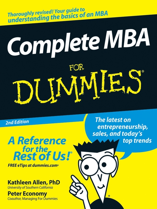 Title details for Complete MBA For Dummies by Kathleen Allen - Available